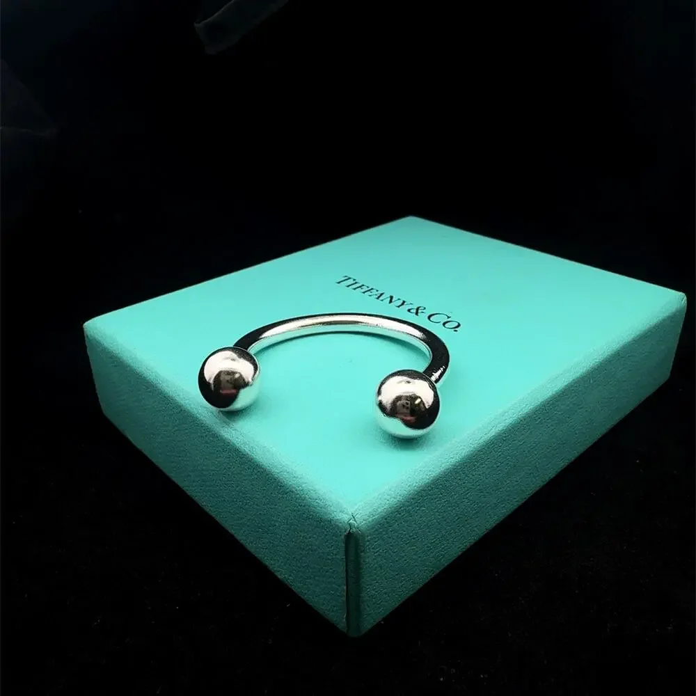 Tiffany & Co. 925 Sterling Silver Horseshoe U Key Ring Keychain